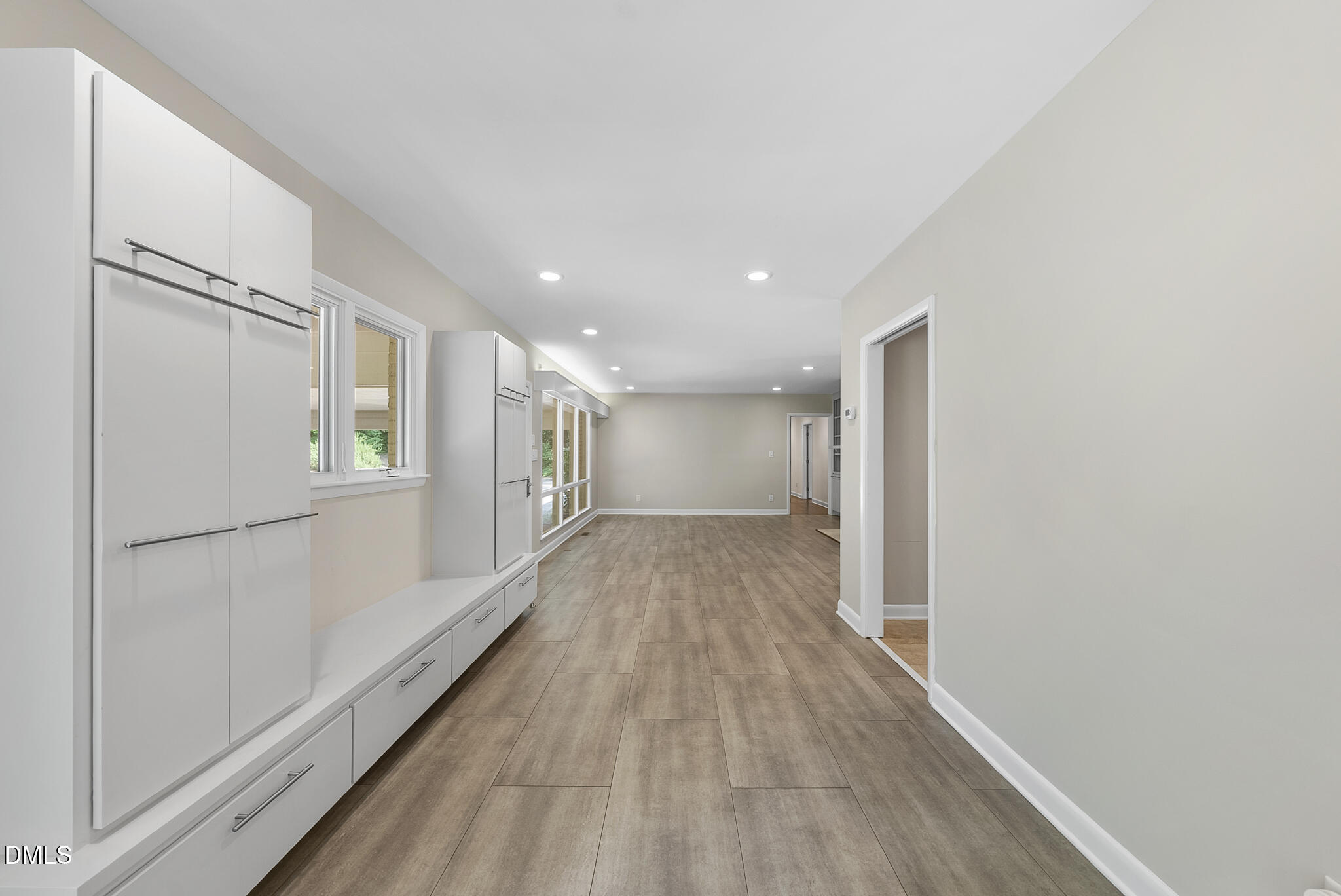 1605 Ridge Road Raleigh, NC 27607 - Photo 19 of 34 a view of hallway with wooden floor