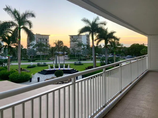a view of a swimming pool with a garden and plants