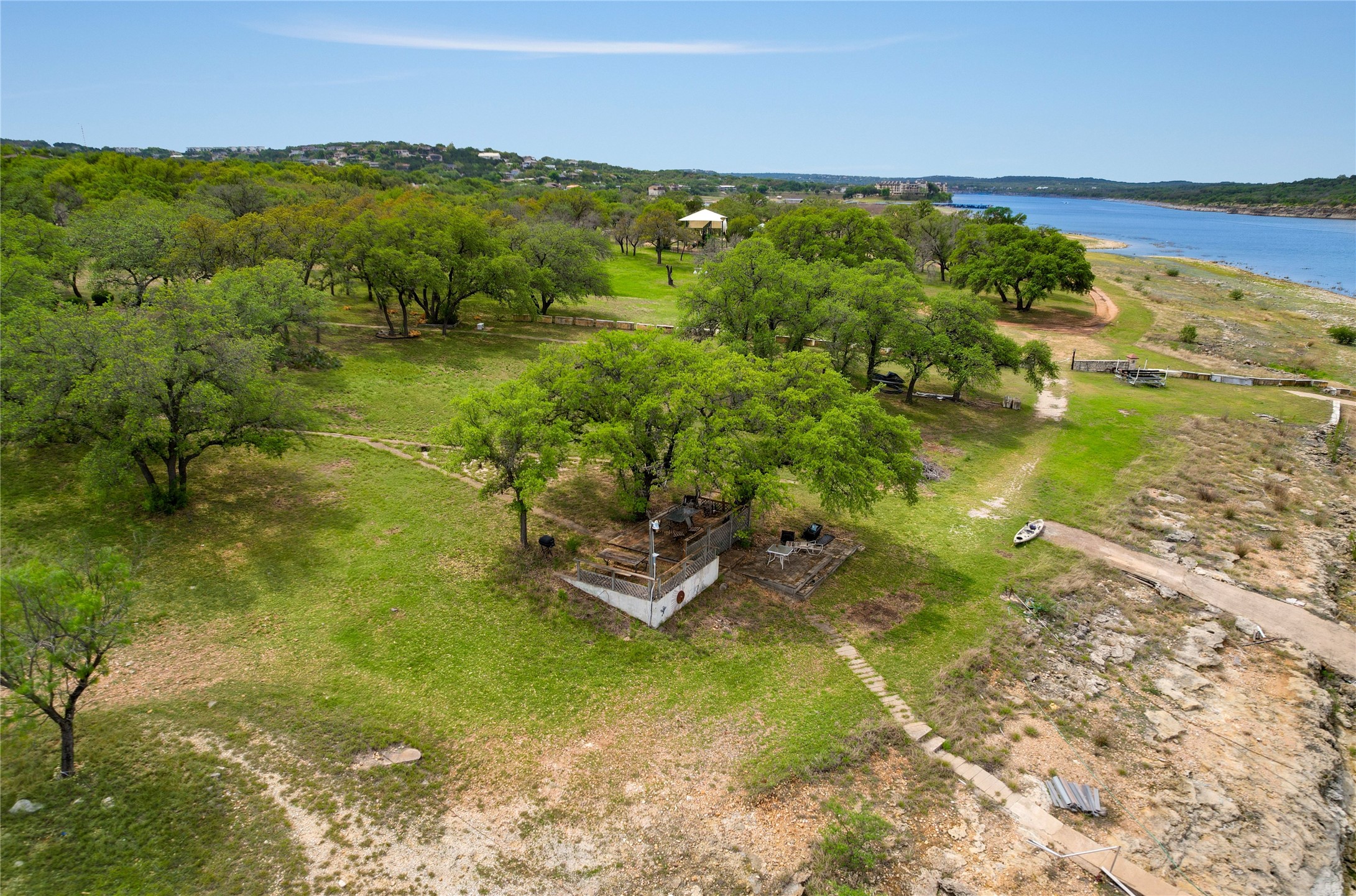 21604 Arrowhead Point Lago Vista, TX 78645 - Photo 4 of 40 Lakefront patio! Close to Arrowhead Park.