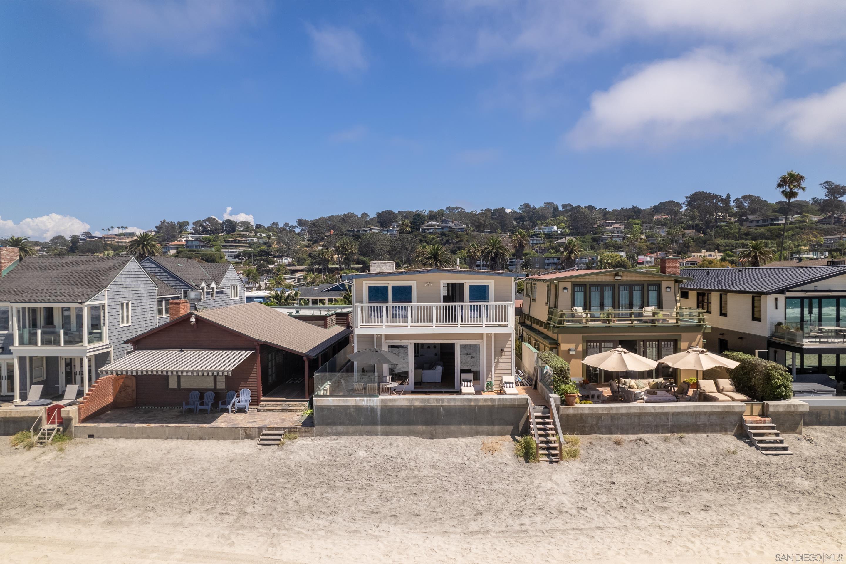1834 Ocean Front Del Mar, CA 92014 - Photo 23 of 36 an aerial view of a house with a yard