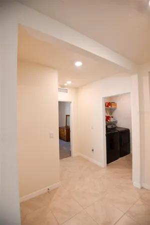 a large kitchen with a lot of counter space