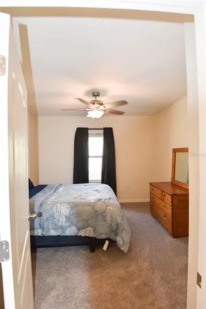 a view of a livingroom with a couch