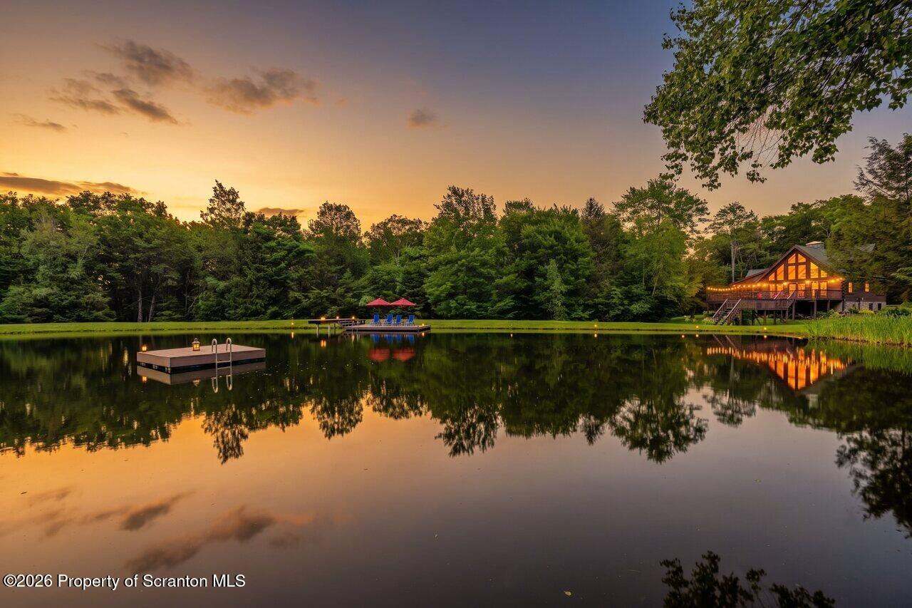 1874 N Road Union Dale, PA 18470 - Photo 2 of 102 Evening over pond