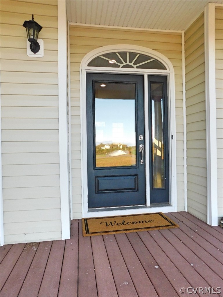 105 Stockton Road Pamplin, VA 23958 - Photo 4 of 38 a view of a wooden door of the house