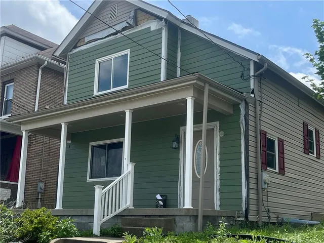 a front view of a house