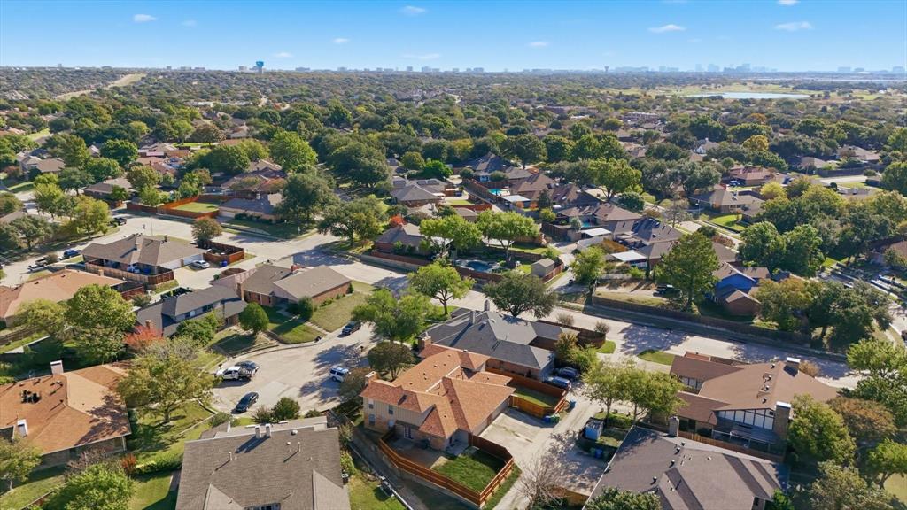 2145 Willow Place, Unit B Carrollton, TX 75006 - Photo 37 of 39 an aerial view of residential houses with outdoor space