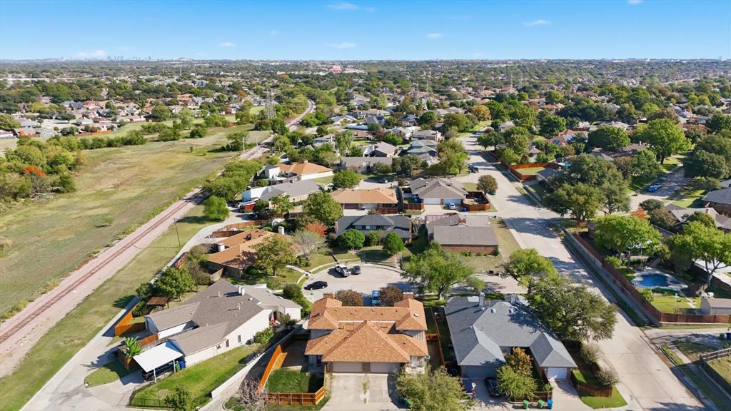 2145 Willow Place, Unit B Carrollton, TX 75006 - Photo 38 of 39 an aerial view of residential building and lake
