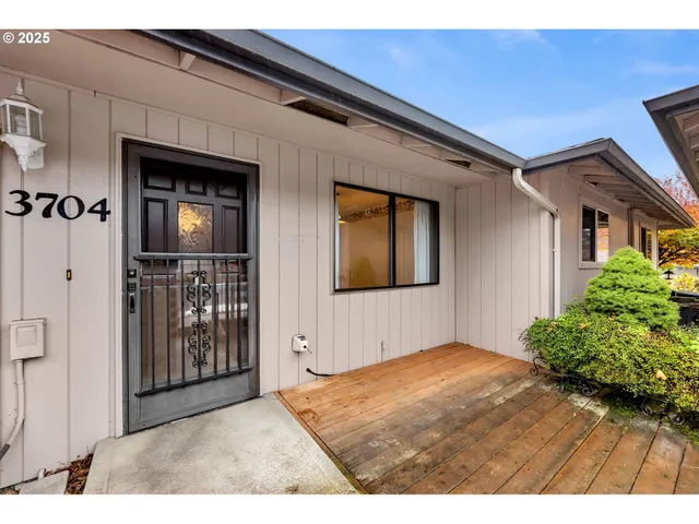 a view of an front door