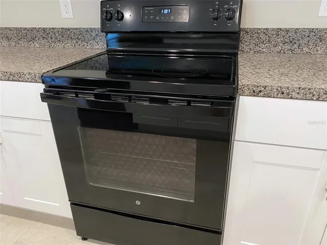 a close view of stove