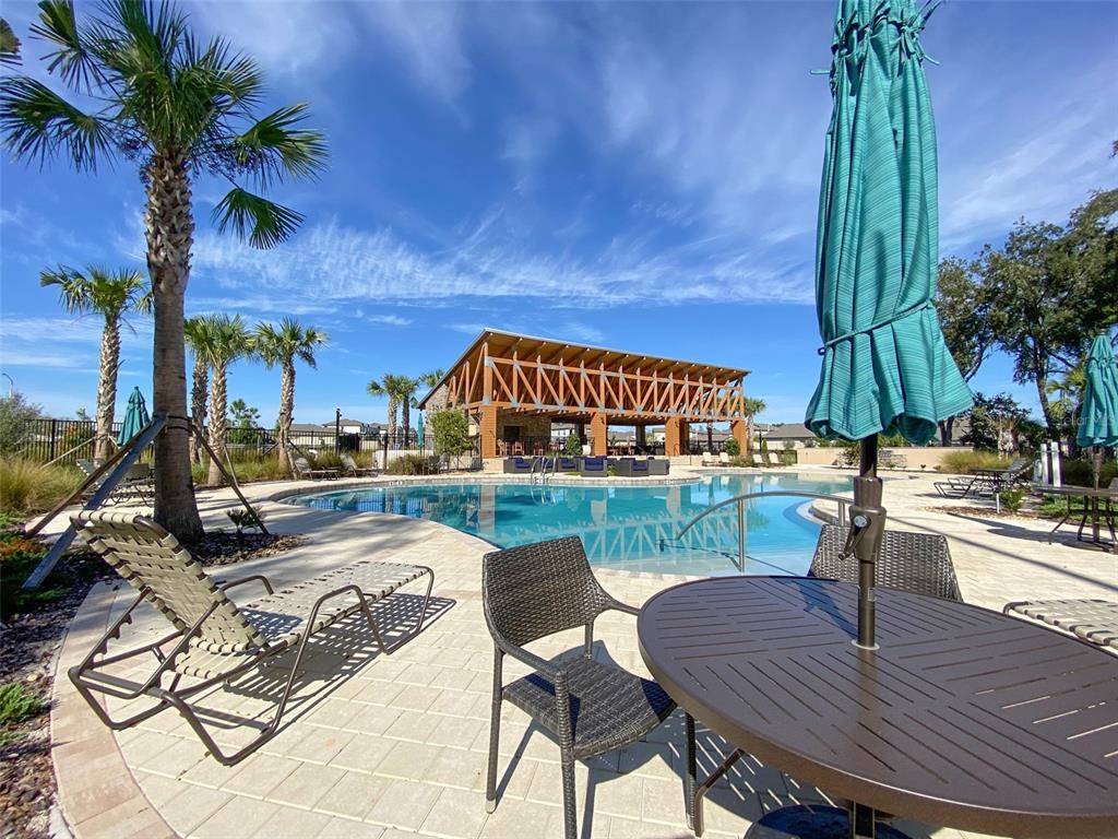3816 Hanover Drive New Port Richey, FL 34653 - Photo 63 of 64 a view of a chairs and table in patio with swimming pool