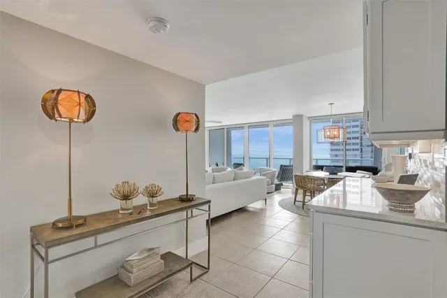 a very nice looking room with a large window