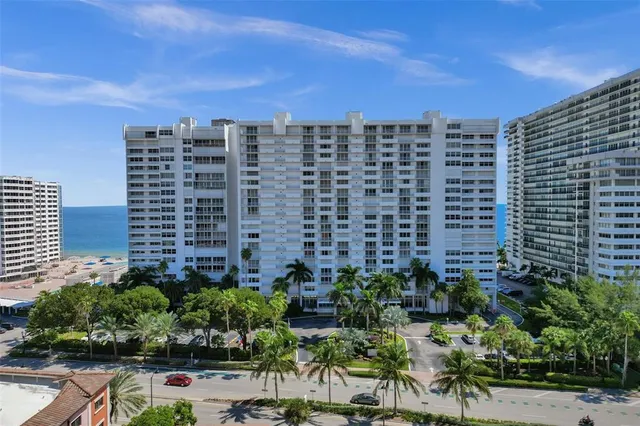 a view of a building with a outdoor space