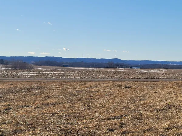 a view of street with sunset view