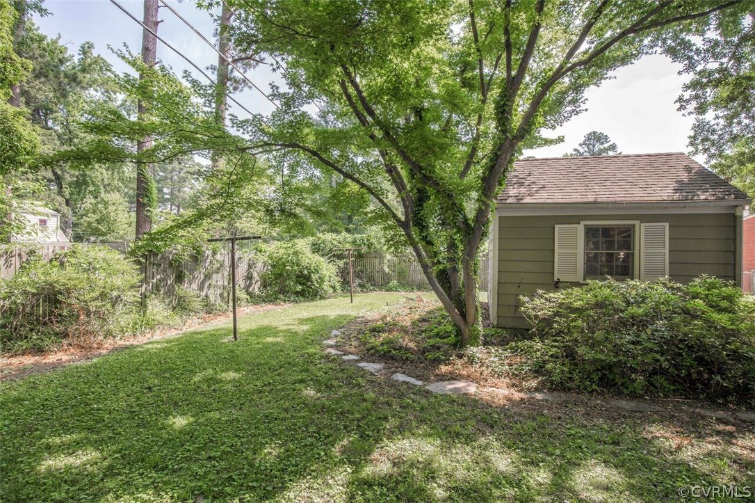 815 Northampton Road Petersburg, VA 23805 - Photo 19 of 20 Back yard with workshop/shed. Country setting...