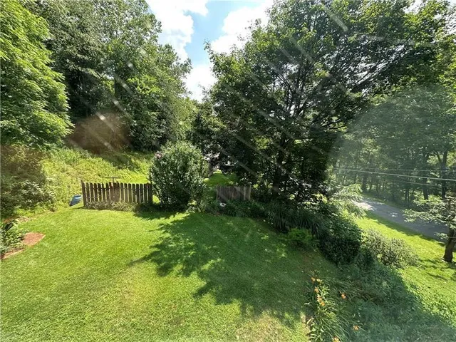 a view of yard from a big yard