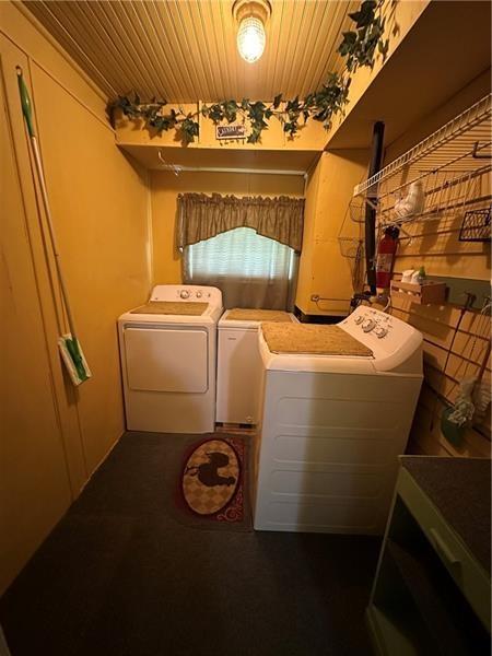 944 Van Gorder Mill Road Ellwood City, PA 16117 - Photo 47 of 48 a utility room with dryer and washer
