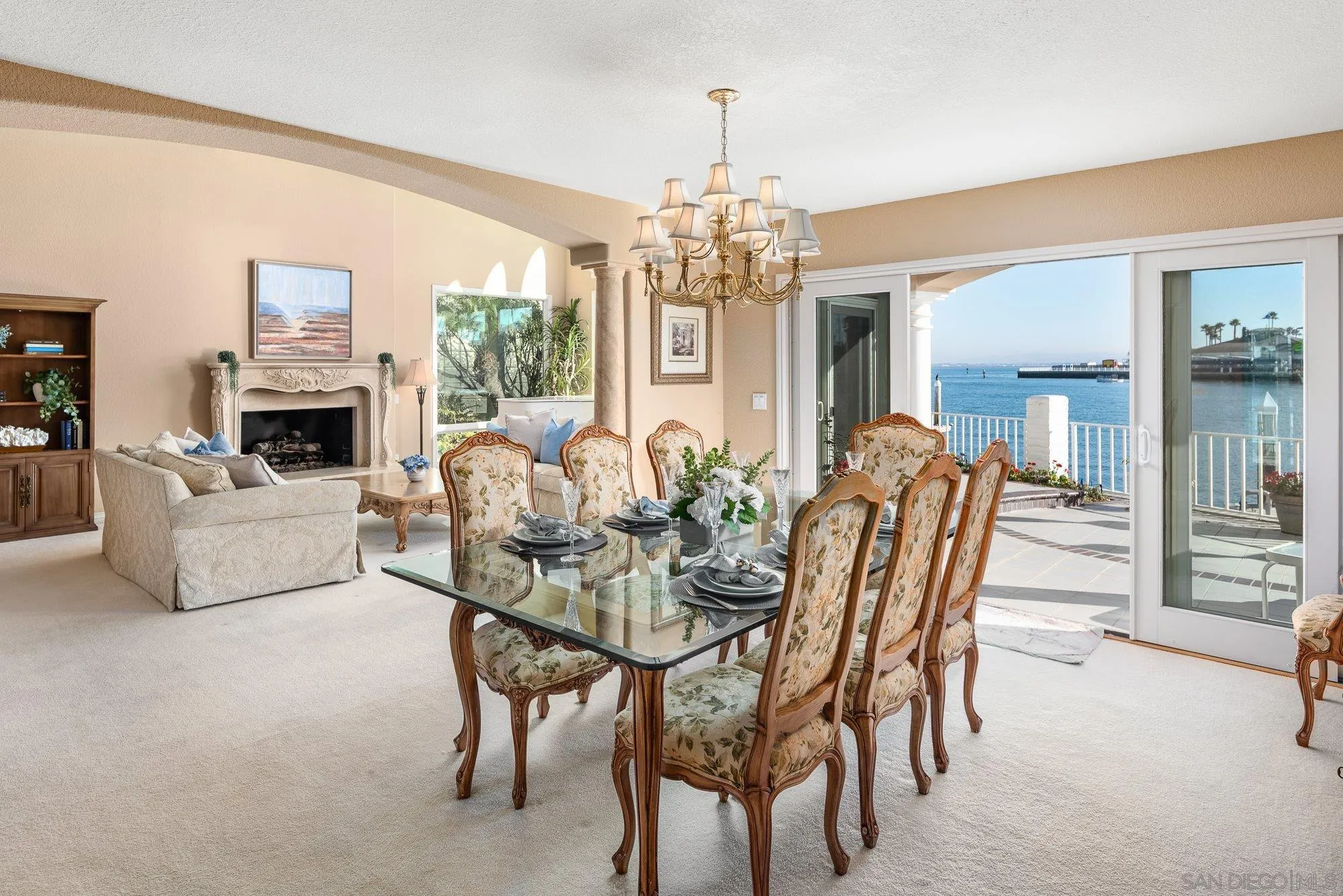 2 The Point Coronado, CA 92118 - Photo 14 of 54 a view of a dining room with furniture window and outside view