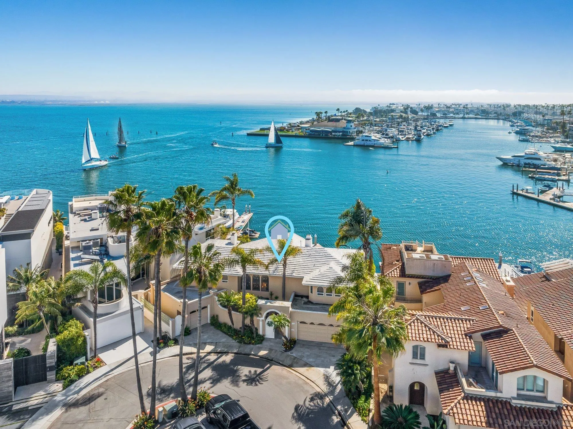 2 The Point Coronado, CA 92118 - Photo 3 of 54 an aerial view of a houses with outdoor space