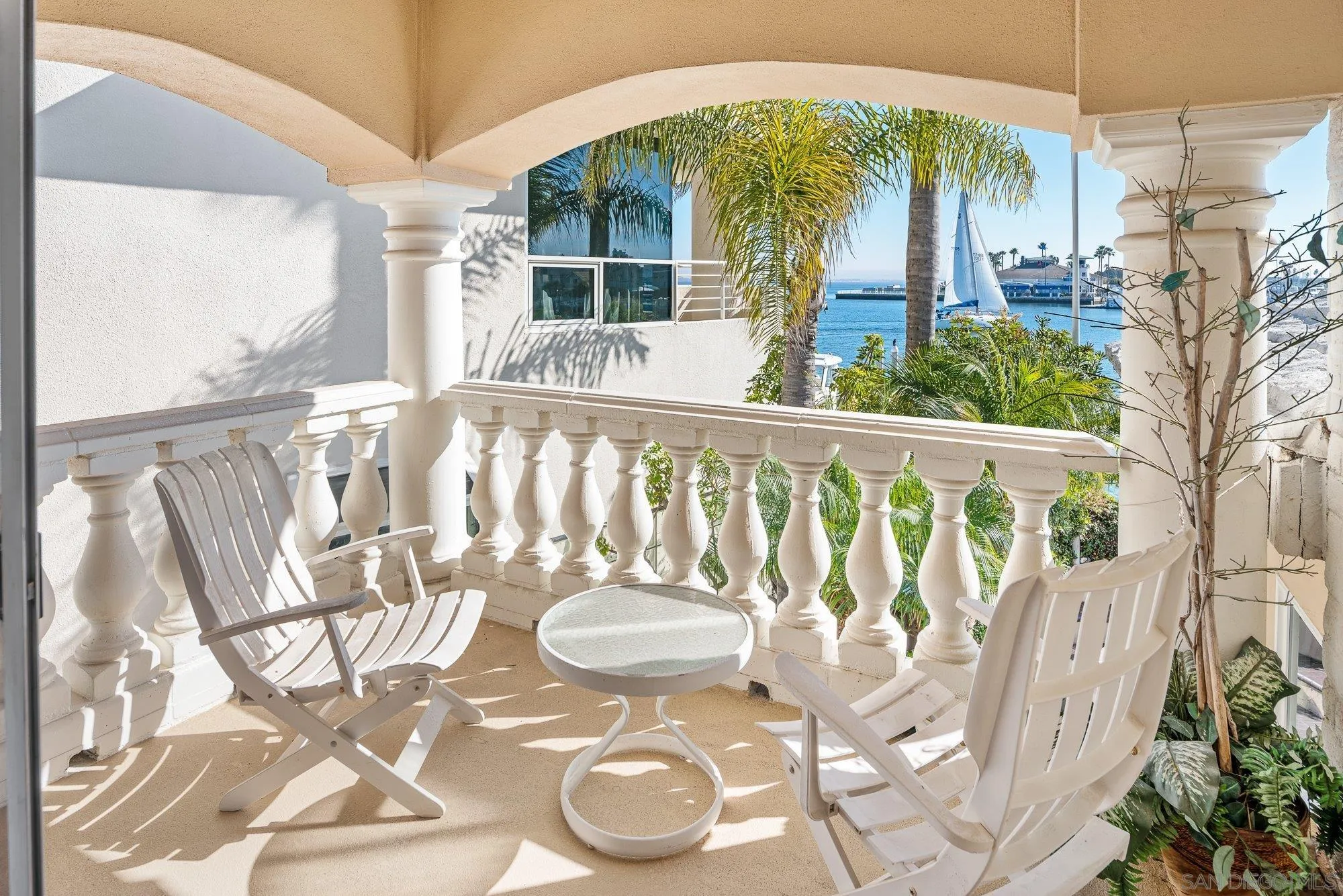 2 The Point Coronado, CA 92118 - Photo 42 of 54 a view of a balcony with chairs and table