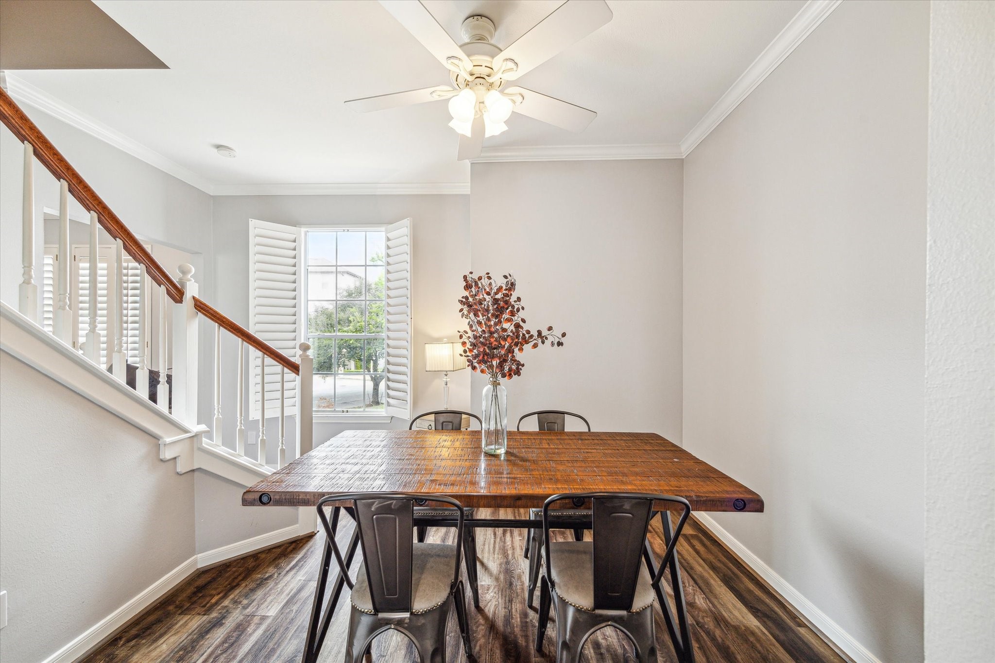 1213 Oneil Street, Unit B Houston, TX 77019 - Photo 6 of 20 a view of a dining room with furniture and a chandelier