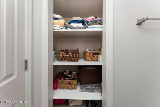 a view of white cabinets