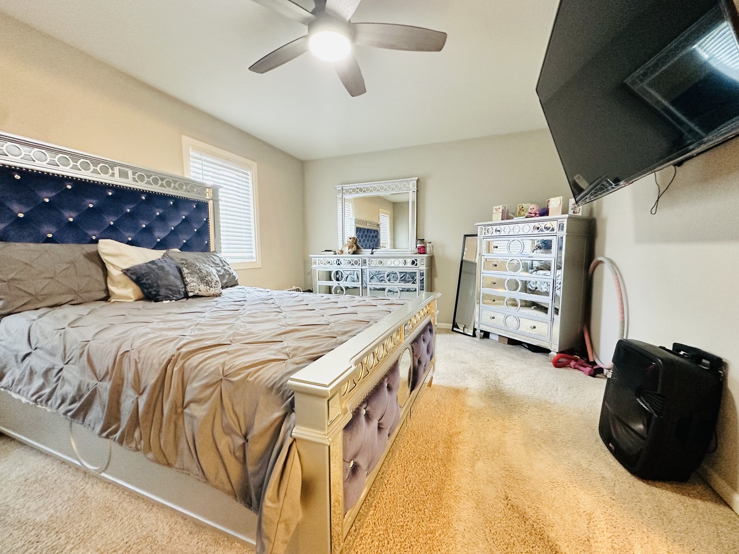 124 Oriole Road Matteson, IL 60443 - Photo 14 of 14 a bedroom with a bed and a walk in closet