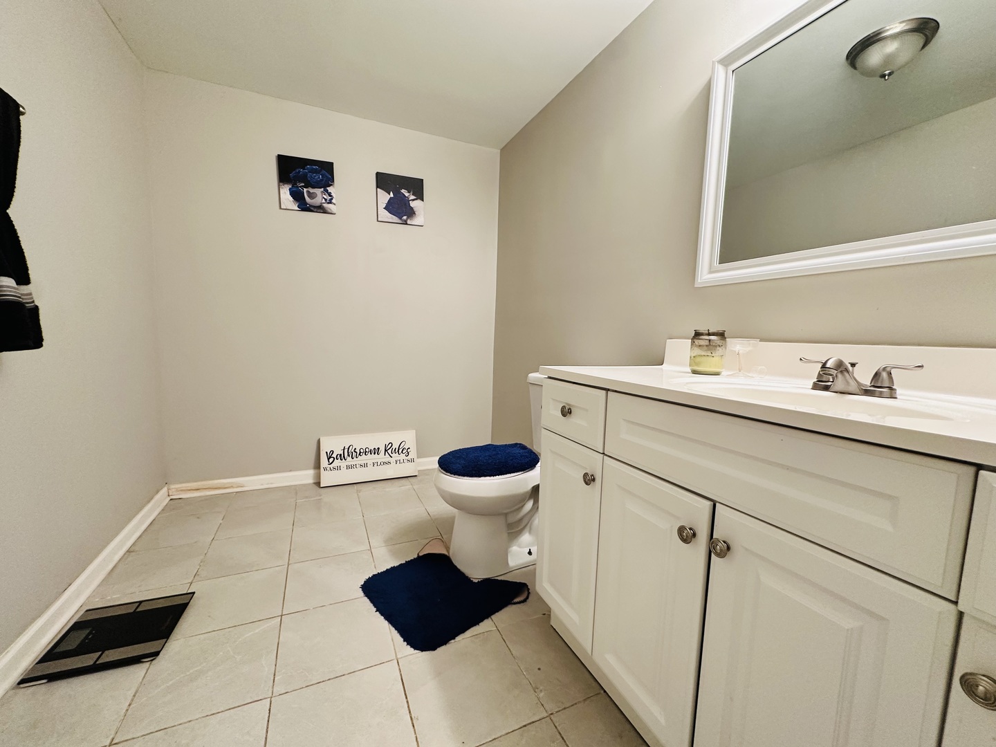 124 Oriole Road Matteson, IL 60443 - Photo 4 of 14 a bathroom with a sink mirror toilet and vanity