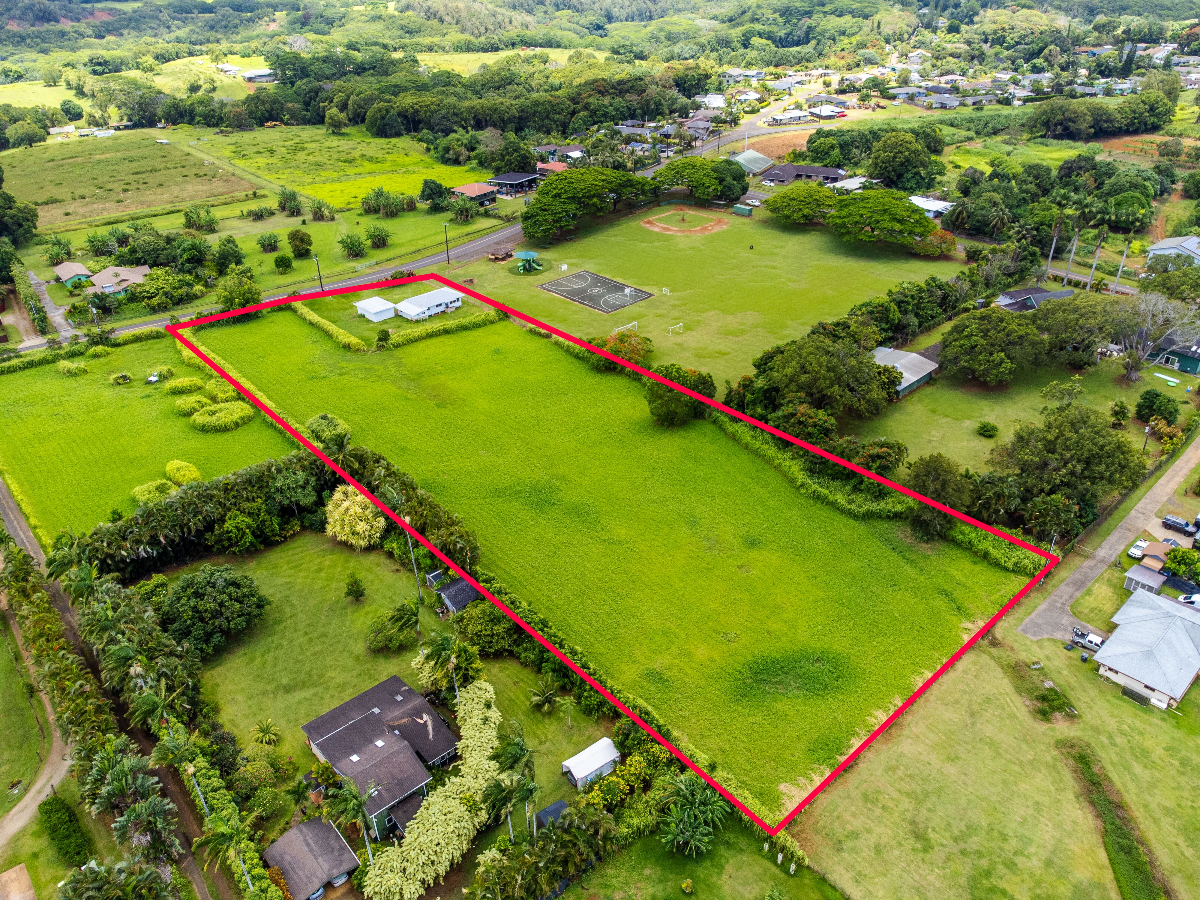 6151 Kawaihau Road Kapaa, HI 96746 - Photo 12 of 30 an aerial view of a football ground