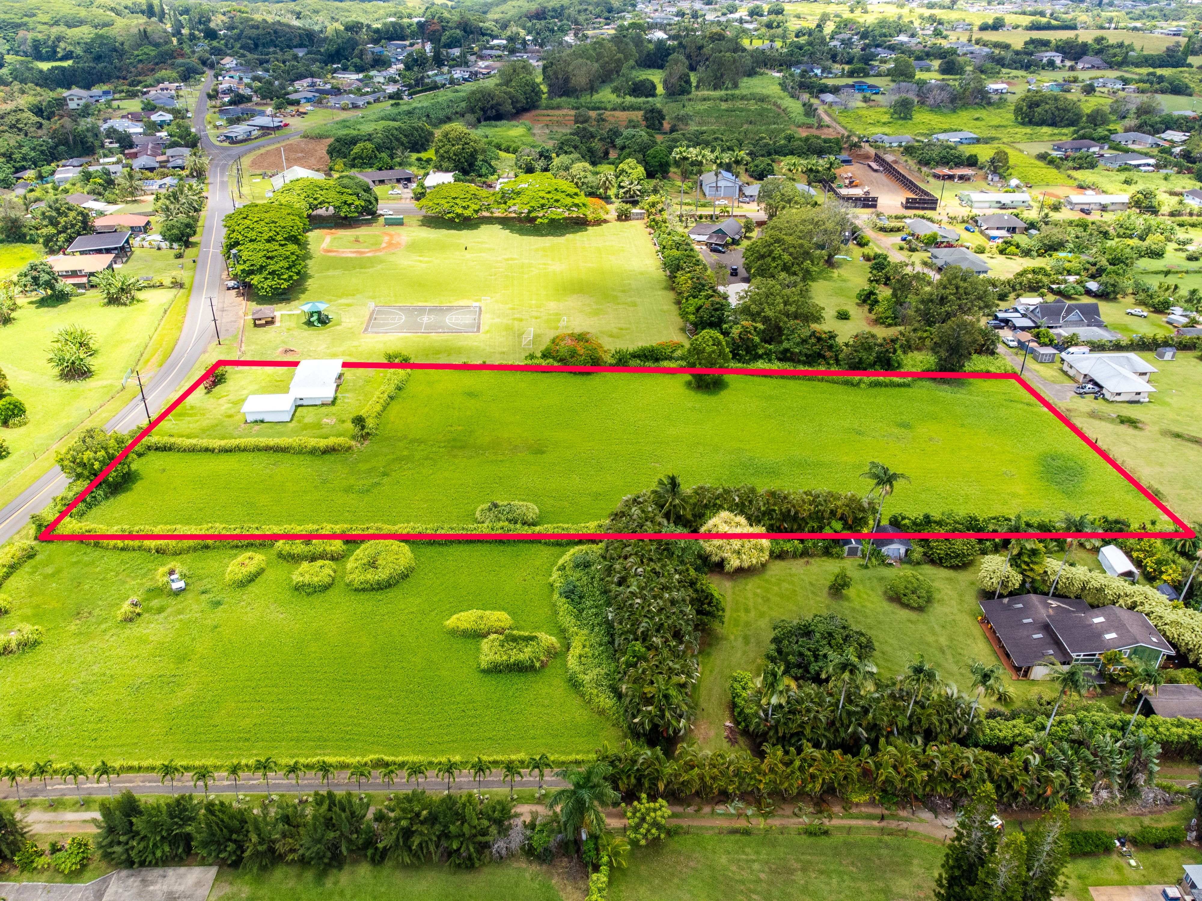 6151 Kawaihau Road Kapaa, HI 96746 - Photo 13 of 30 an aerial view of a residential houses with outdoor space and street view