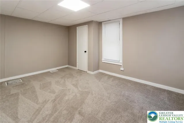 a view of an empty room