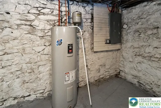 a close up of a door