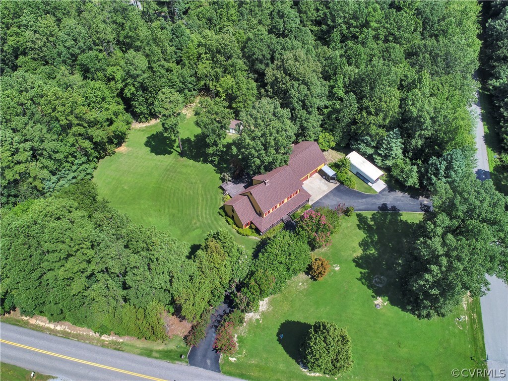 15100 Beach Road Chesterfield, VA 23838 - Photo 40 of 41 an aerial view of residential house with outdoor space and trees all around