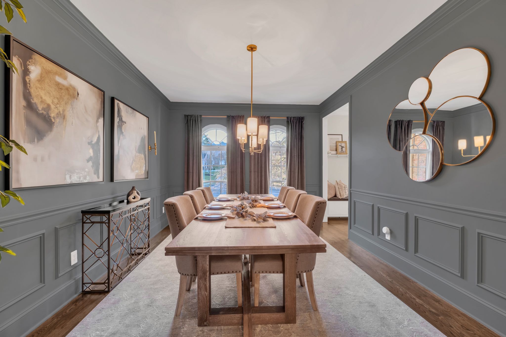 306 Rothwell Place Franklin, TN 37069 - Photo 13 of 91 a view of a dining room with furniture window and wooden floor