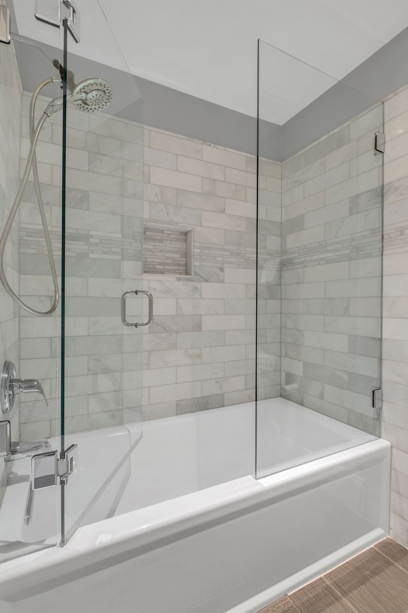 306 Rothwell Place Franklin, TN 37069 - Photo 52 of 91 a bathroom with a bathtub and a shower