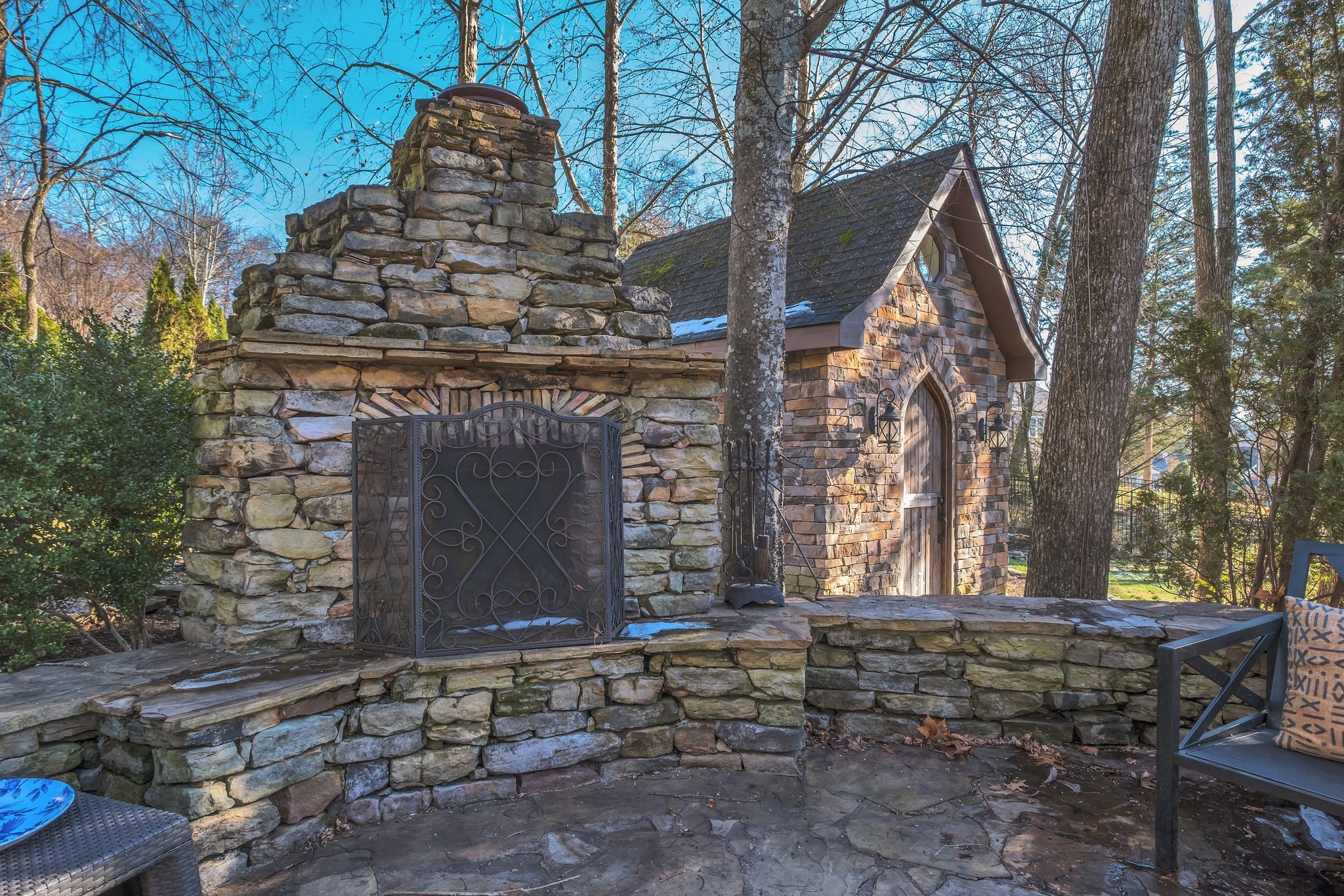 306 Rothwell Place Franklin, TN 37069 - Photo 79 of 91 Outside wood burning fireplace