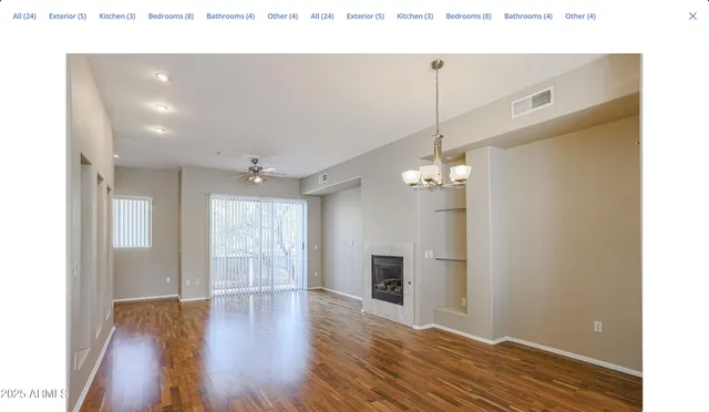 a view of a livingroom with a chandelier