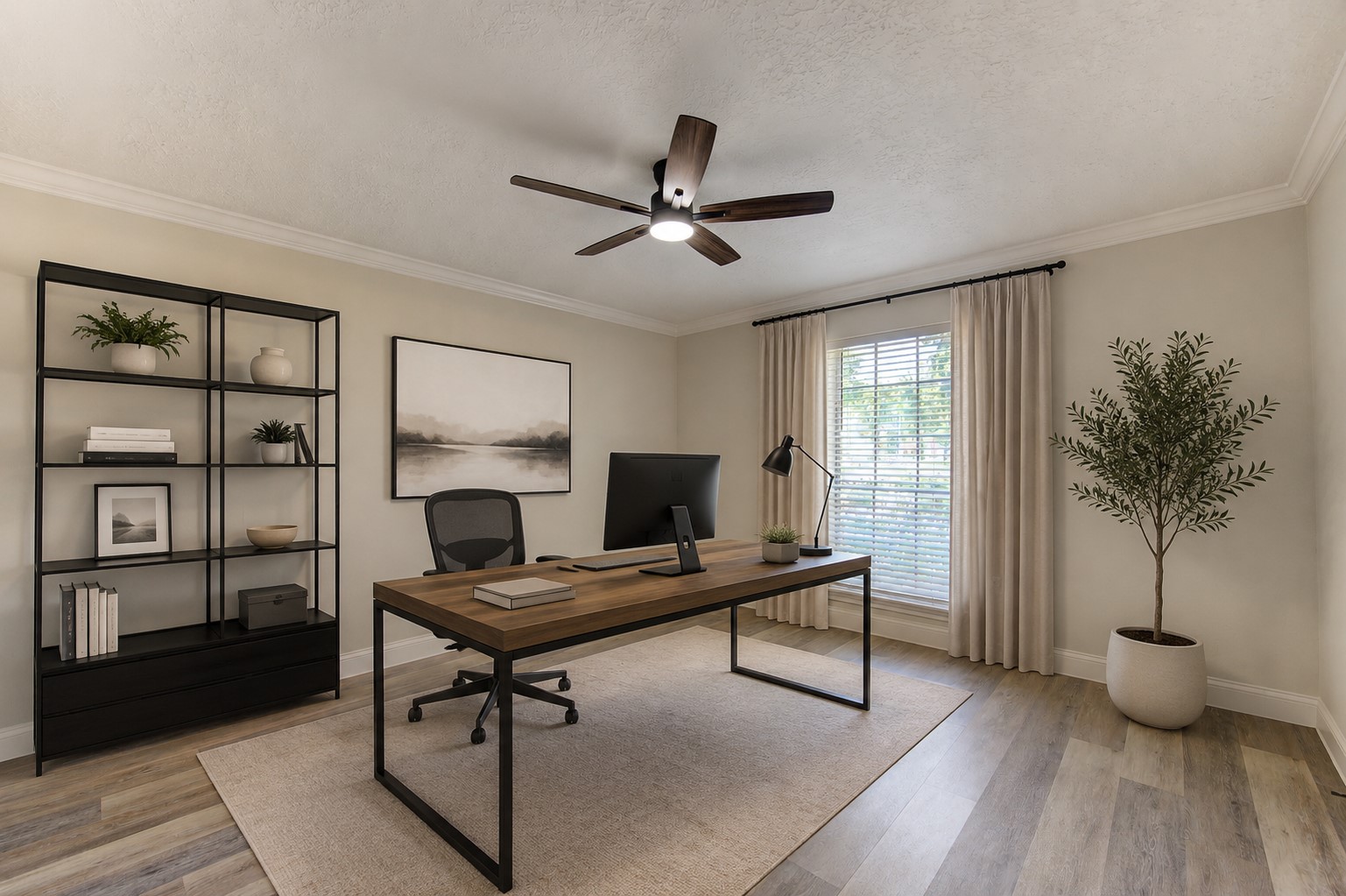 9115 Taidswood Drive Spring, TX 77379 - Photo 20 of 45 This beautiful office can also be used as a crafts room or study.