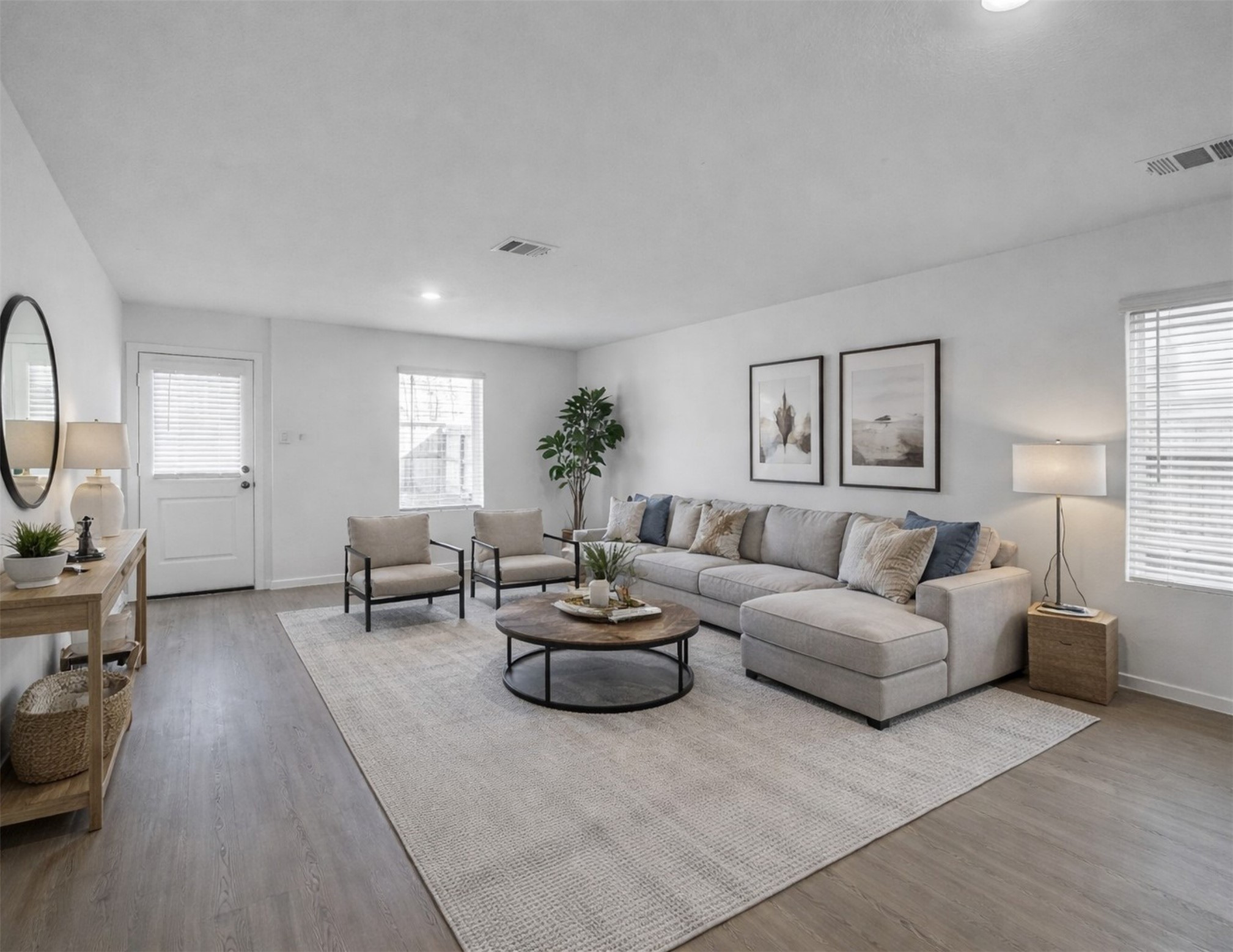 919 Pertuso Lane Huffman, TX 77336 - Photo 13 of 24 a living room with furniture and a potted plant