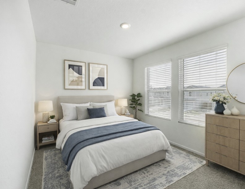 919 Pertuso Lane Huffman, TX 77336 - Photo 23 of 24 a bedroom with a bed and a large window