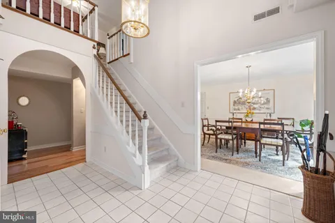 a view of entryway and dining room