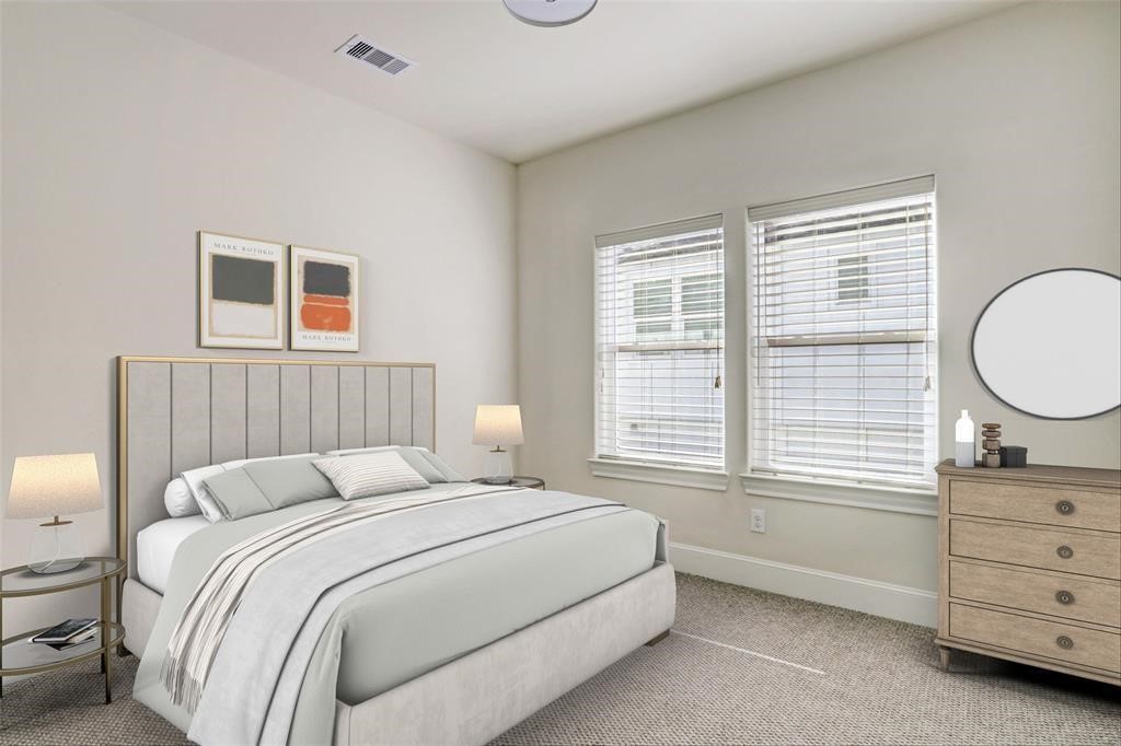 9676 Knight Road Houston, TX 77045 - Photo 7 of 11 a bedroom with a bed and a dresser