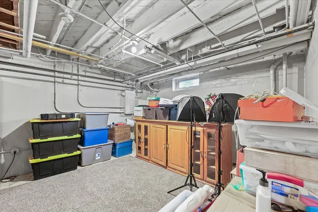 a view of storage and utility room