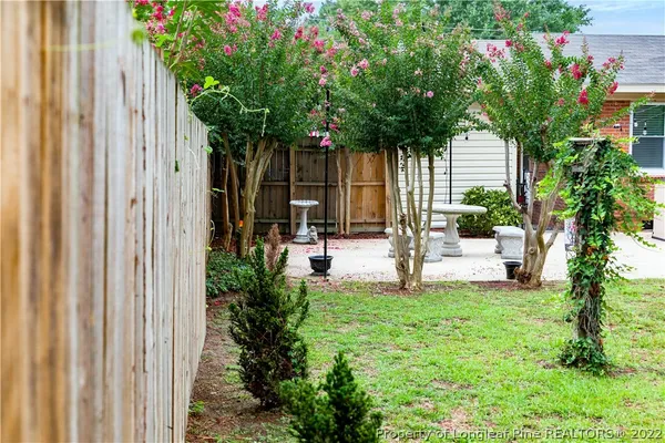a house view with a garden space