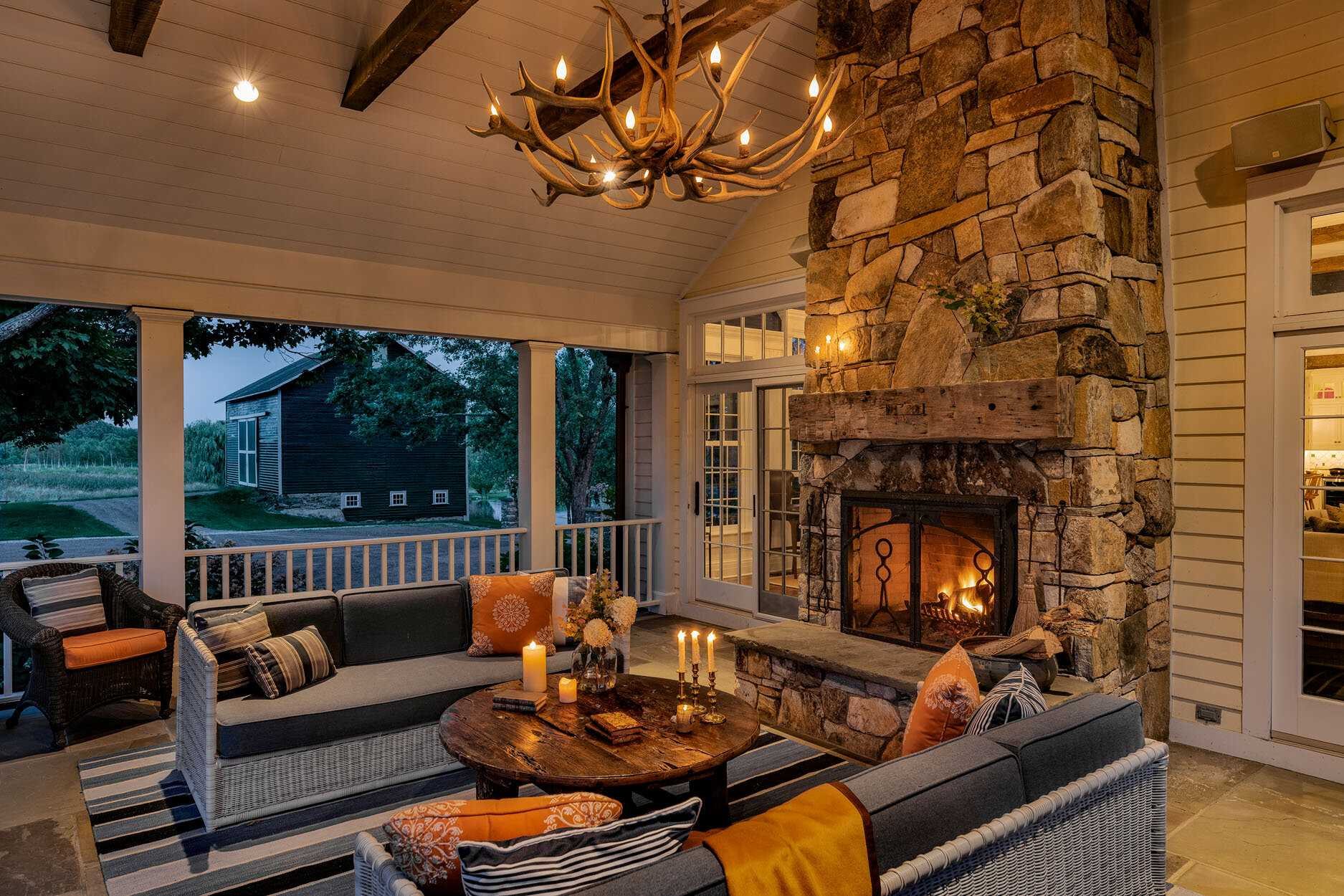 140 Sunset Trail Clinton, NY 12514 - Photo 13 of 30 a outdoor space with patio fireplace and furniture