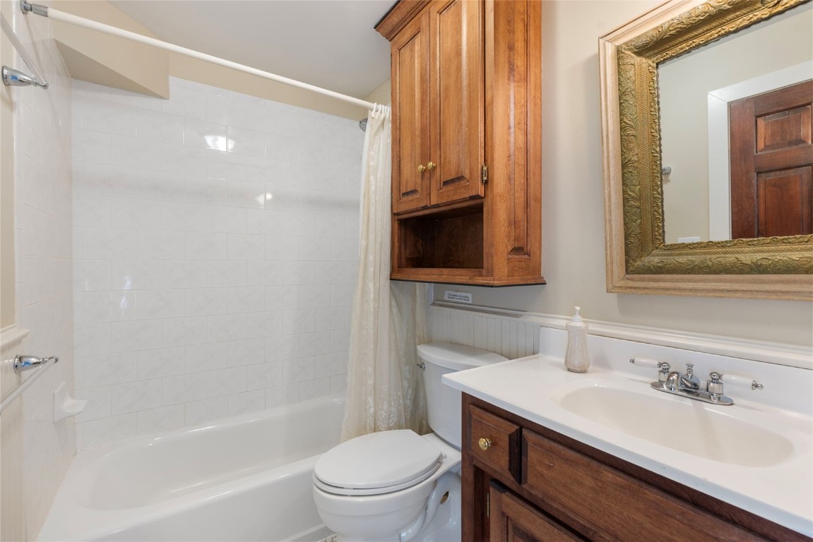 192 Wellington Road Breckenridge, CO 80424 - Photo 39 of 50 Full bathroom featuring vanity and shower / bath combo with shower curtain