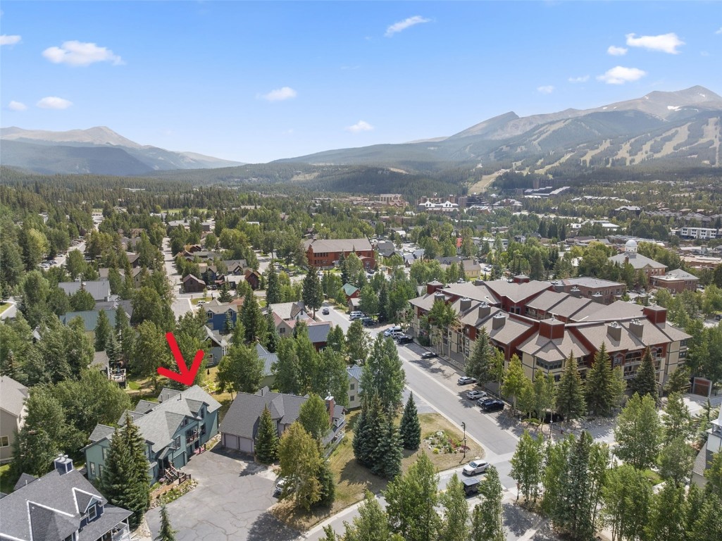 192 Wellington Road Breckenridge, CO 80424 - Photo 49 of 50 Aerial perspective of suburban area with a mountain backdrop