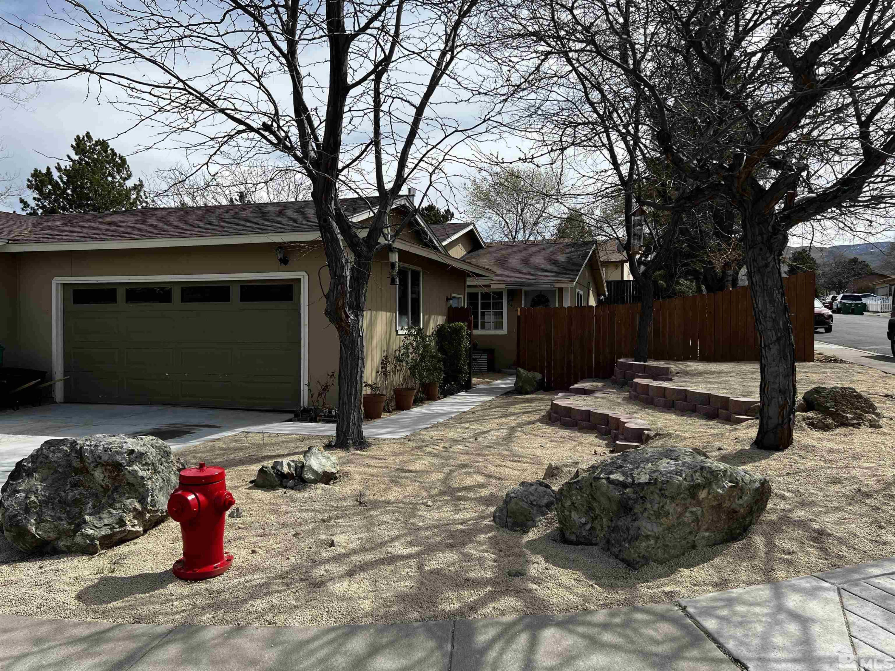 6412 Flower Street Reno, NV 89506 - Photo 4 of 38 a view of a yard with plants and large tree
