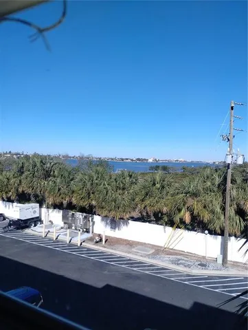 a view of a city from a balcony