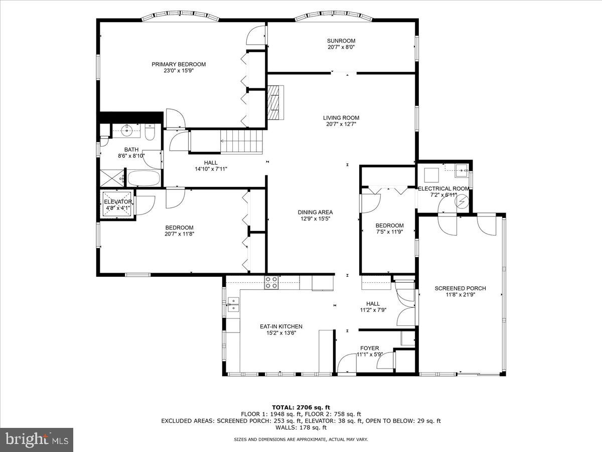 8236 Bayside Road Chesapeake Beach, MD 20732 - Photo 38 of 39 First Floor Plan