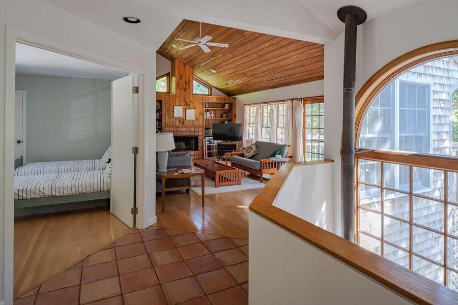45 Old Long Pond Road Wellfleet, MA 02667 - Photo 17 of 47 a view of living room with furniture and large window